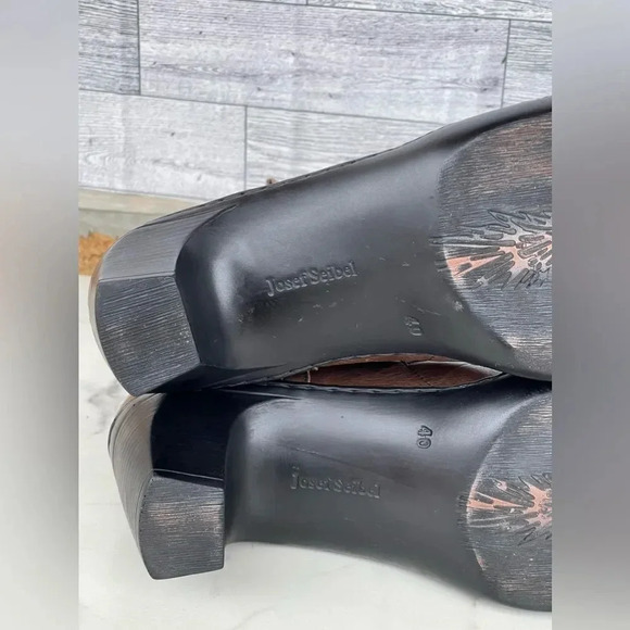 Josef Seibel Leather Tina Heel Ankle Boots size 40/8.5 - Picture 7 of 15